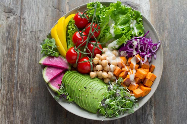 Bowl of healthy food