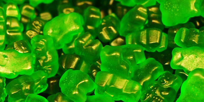 Green gummy bears